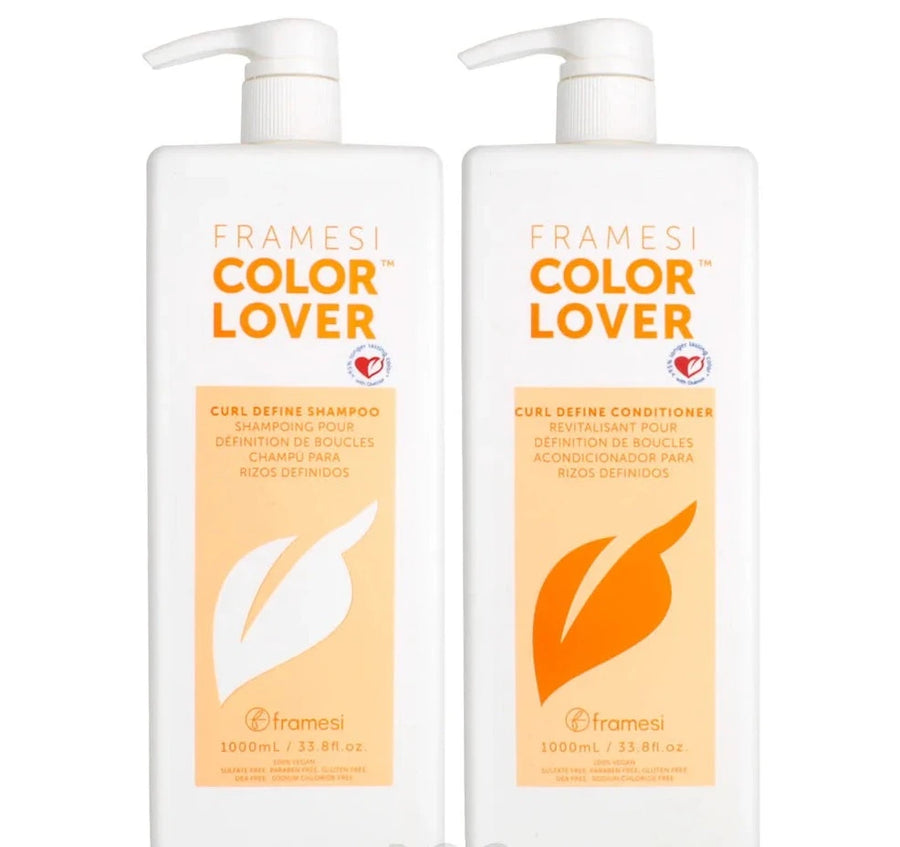 Framesi Color Lover Curl Define Shampoo & Conditioner Liter Duo Deal image of 33.8 oz liter bottles