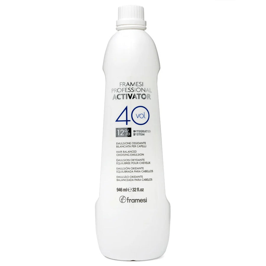 Framesi Professional Activator 40 Volume 12% Liquid Cream Developer image of 32 oz bottle