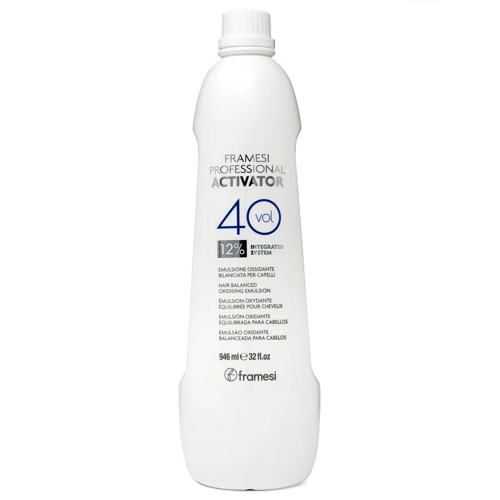 Framesi Professional Activator 40 Volume 12% Liquid Cream Developer image of 32 oz bottle