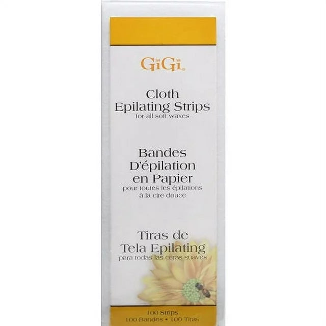 GiGi Muslin Epilating Strips image of cloth strips pack of 100