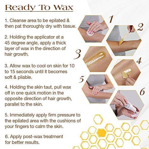 GiGi Microwave Hair Removal Wax image of how to instructions