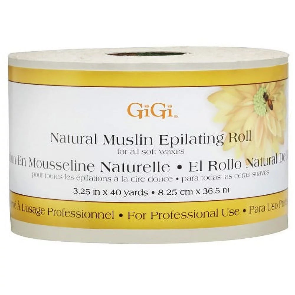 Gigi 50 Yards Epilating Roll (Natural or Cloth) image of natural roll