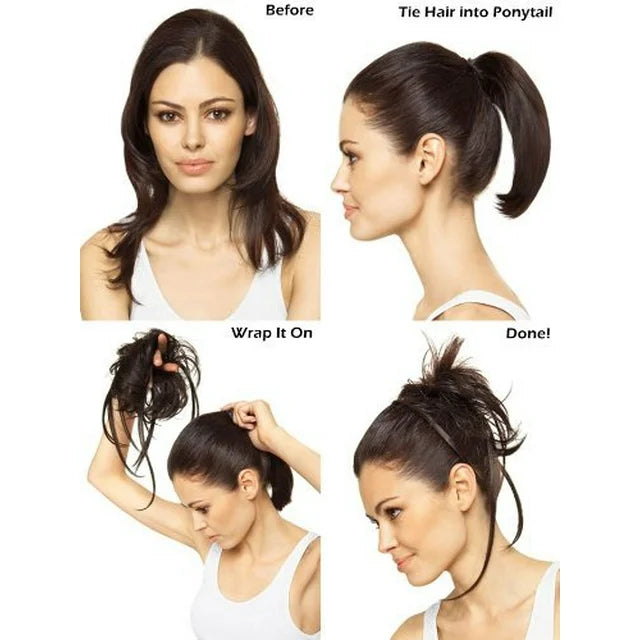 Hair U Wear Wrap Party Dancing with the Stars Collection How to instructions before and after