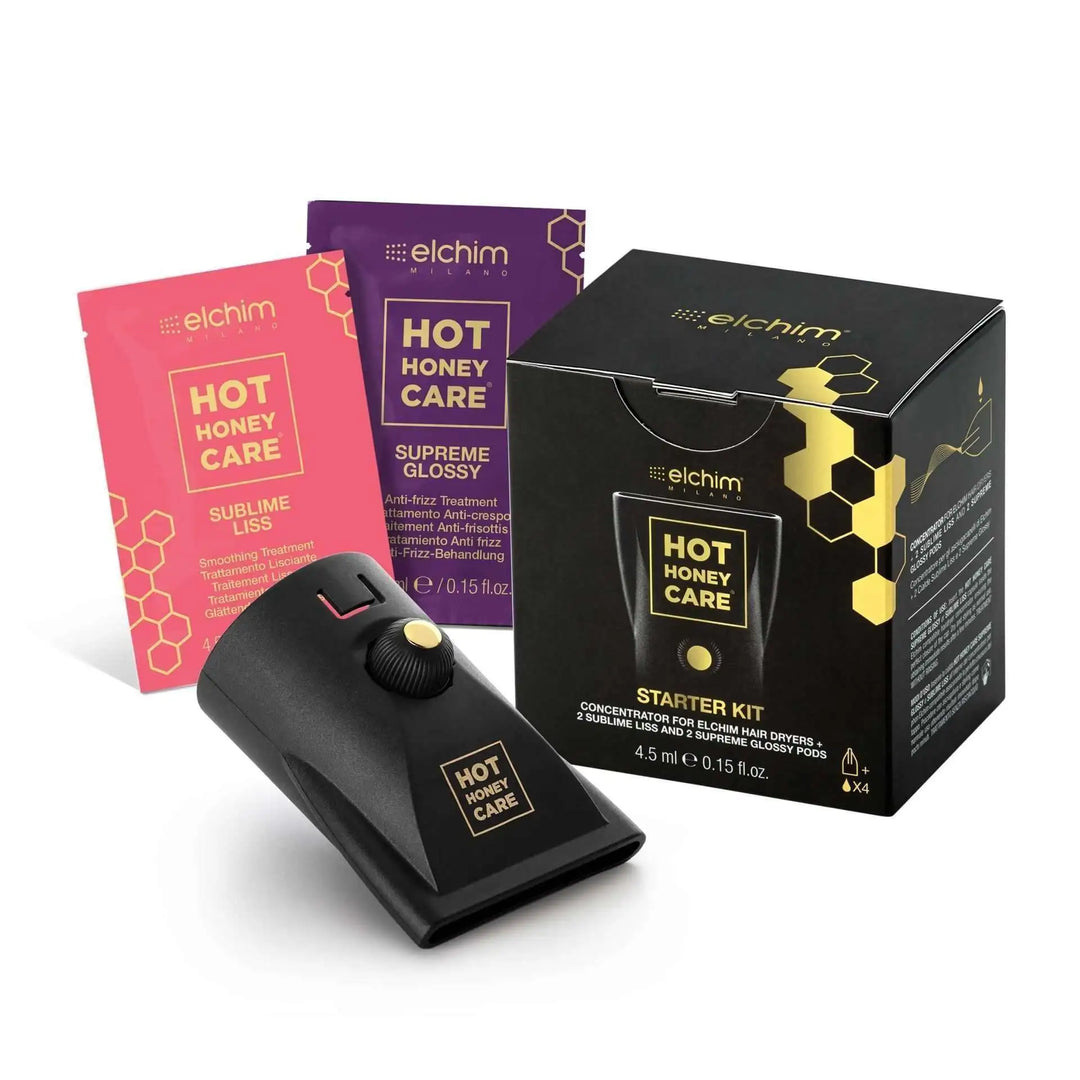 Elchim Hot Honey Care Starter Kit image of starter kit contents