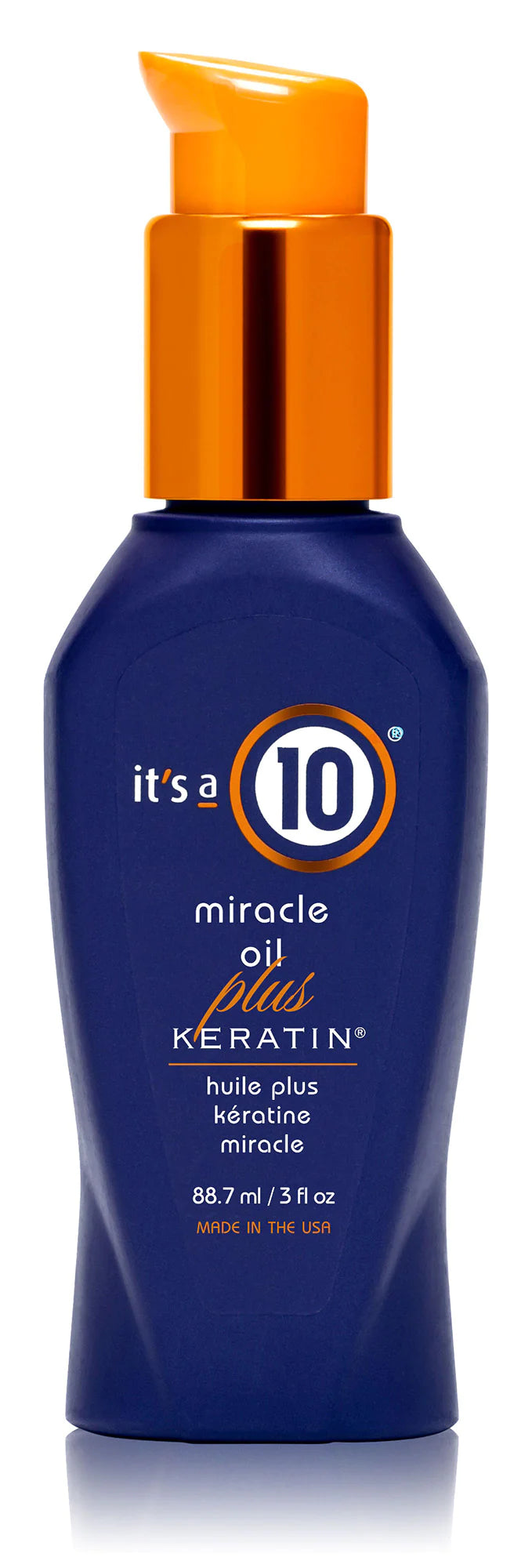 It's a 10 Miracle Oil Plus Keratin 3 oz bottle image