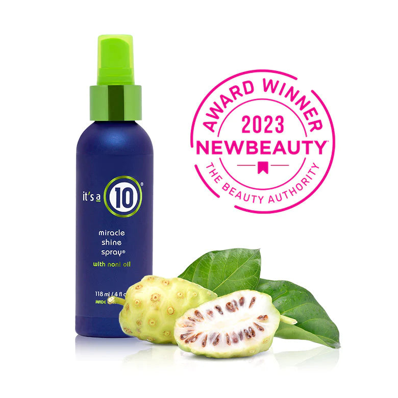 It's a 10 Miracle Shine Spray with Noni Oil 4 oz bottle image