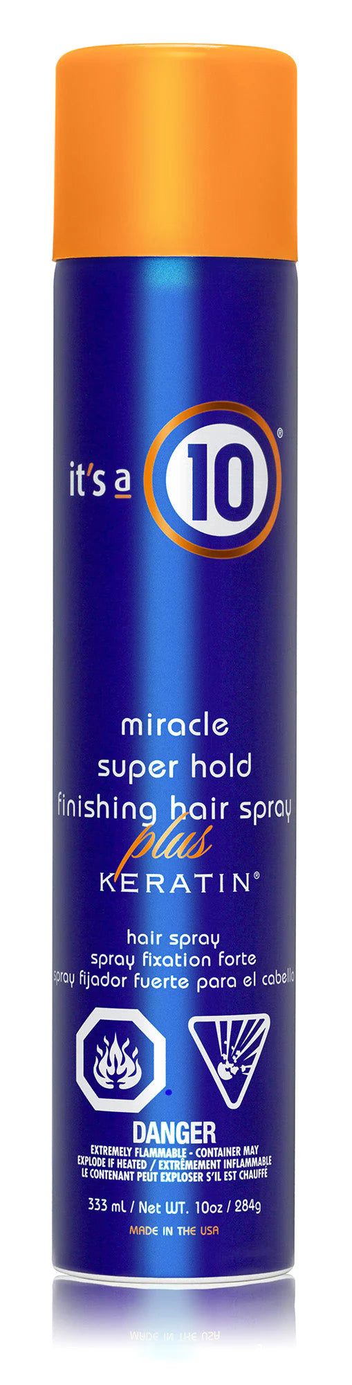 It's a 10 Miracle Super Hold Finishing Hairspray with Keratin 10 oz bottle image
