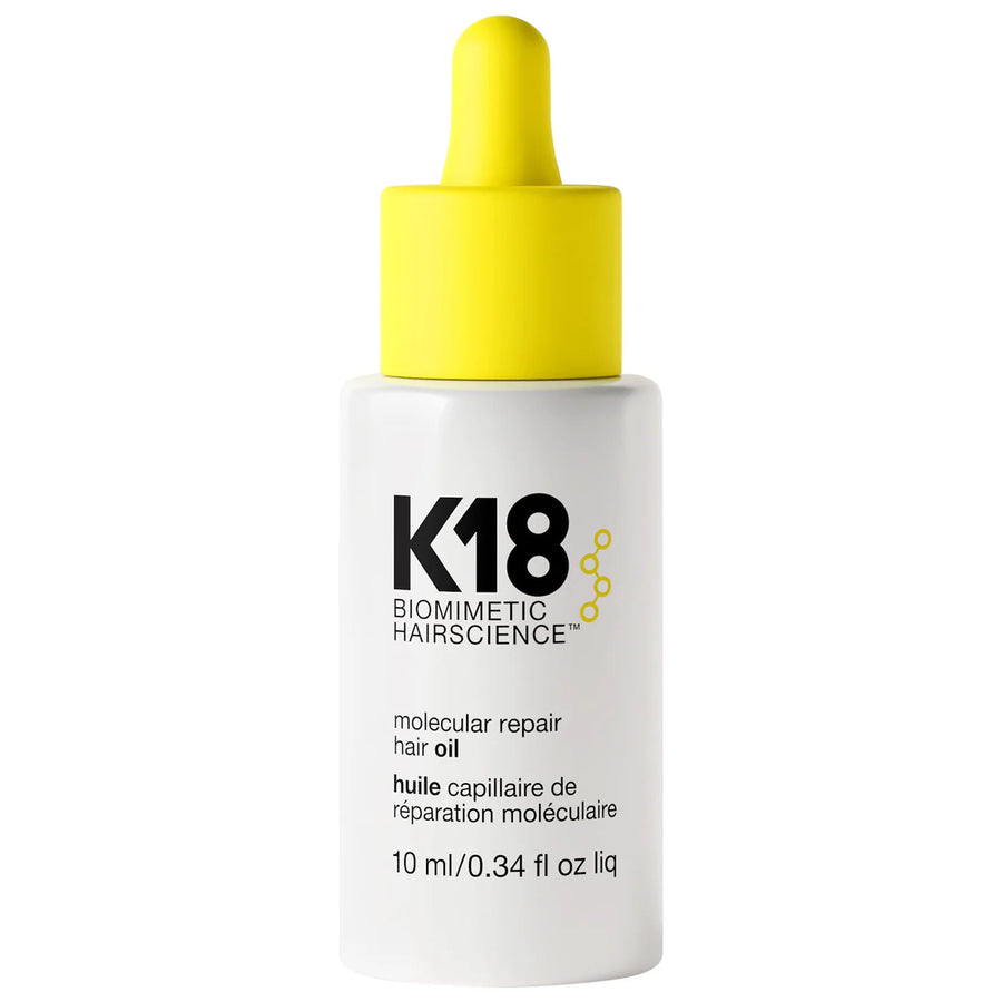 K18 Biomimetic Hairscience Mini Molecular Repair Hair Oil 0.34 oz bottle