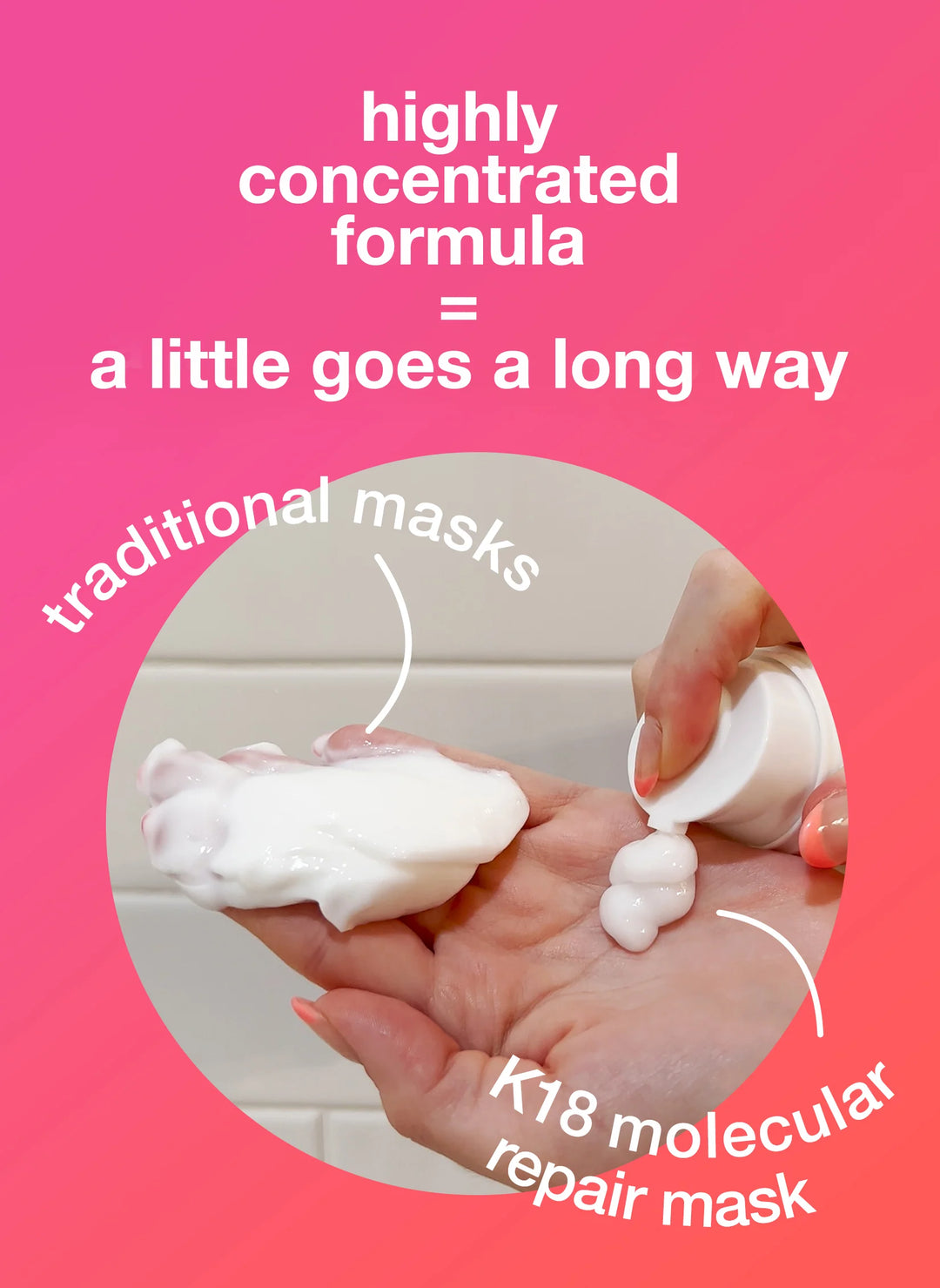 K18 Leave-In Molecular Repair Hair Mask image of product texture