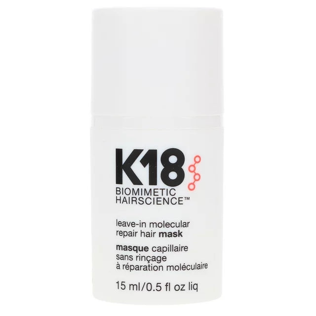 K18 Leave-In Molecular Repair Hair Mask image of 0.5 oz bottle