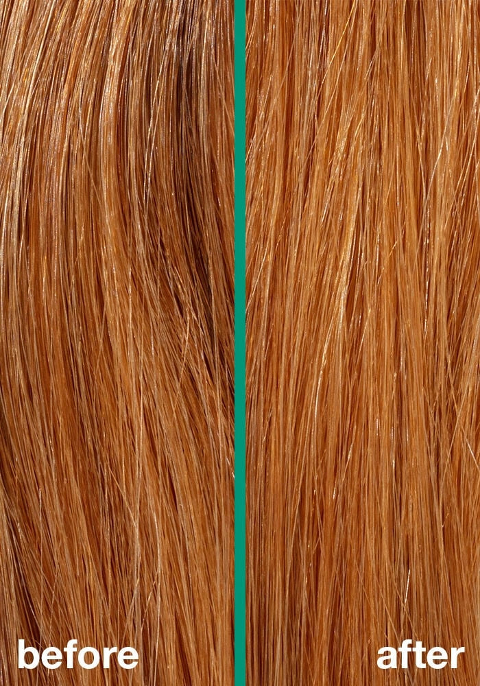 K18 Biomimetic Hairscience Prep + Repair Service Essentials Set image of model before and after
