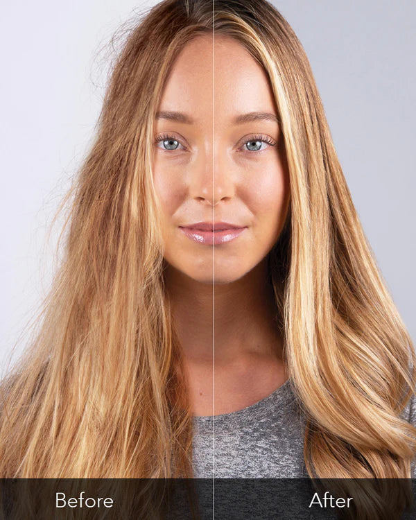 Keratin Complex KCSMOOTH Heat Activated Smoothing System image of model before and after