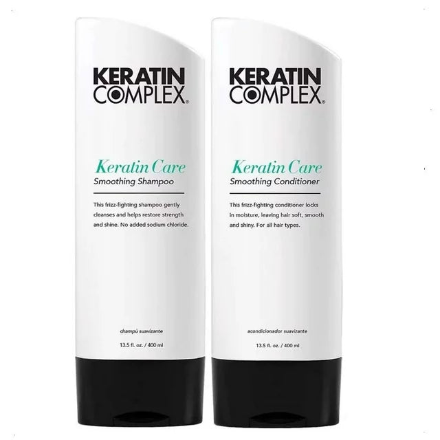 Keratin Complex Keratin Care Smoothing Shampoo and Conditioner Duo image of shampoo and conditioner 13.5 oz duo