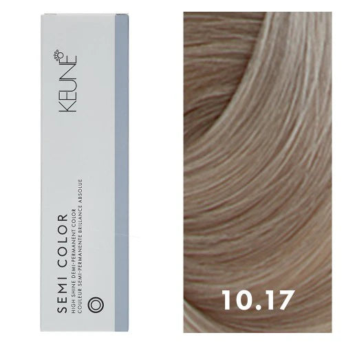 Keune Semi Color High Shine Demi-Permanent Hair Color image of 10.17 light ash violet blonde