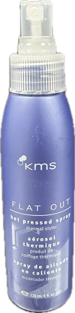 KMS Flat Out Hot Pressed Spray Thermal Styler image of 4 oz bottle