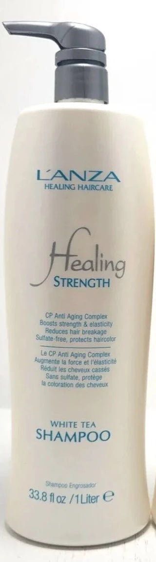 L'anza Healing Strength White Tea Shampoo image of 33.8 oz bottle