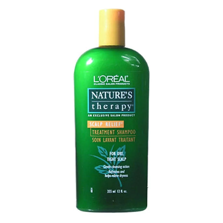 L'oreal Natures Therapy Shampoo image of scalp relief 12 oz bottle