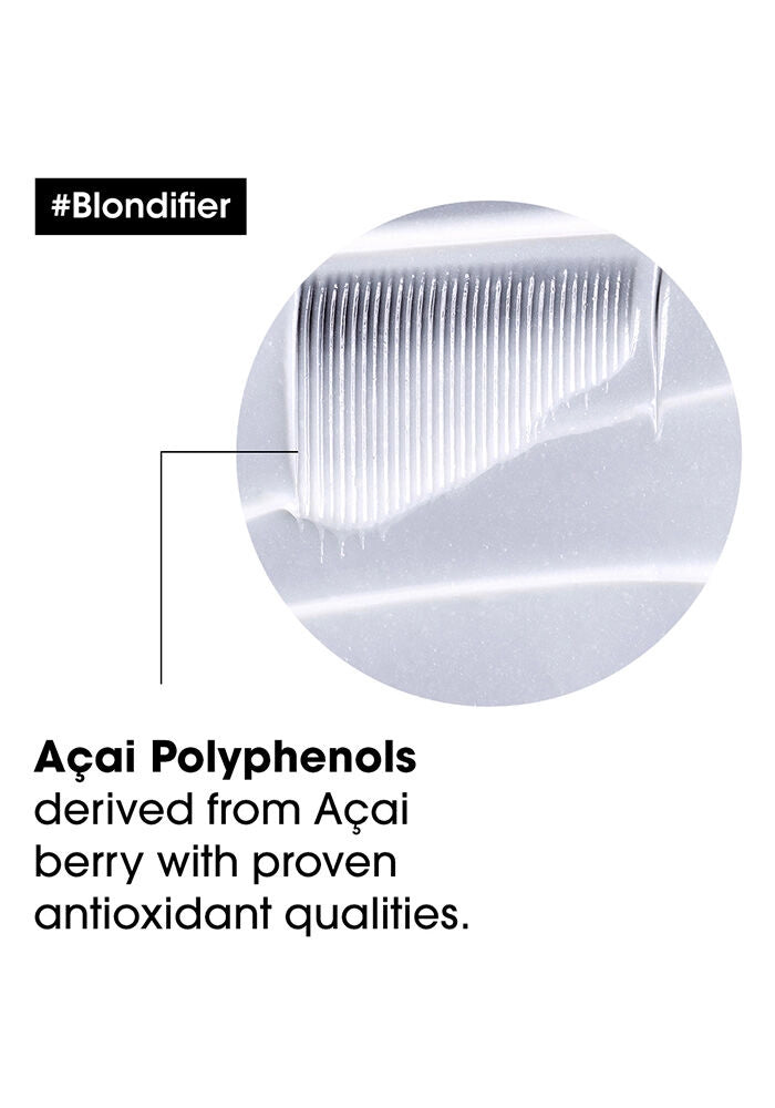 L'oreal Professional Serie Expert Acai Polyphenols Blondifier Gloss Shampoo image of product texture