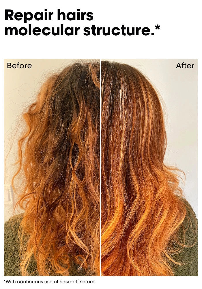 L'oreal Professional Serie Expert Absolut Repair Molecular Sulfate-Free Shampoo image of before and after model
