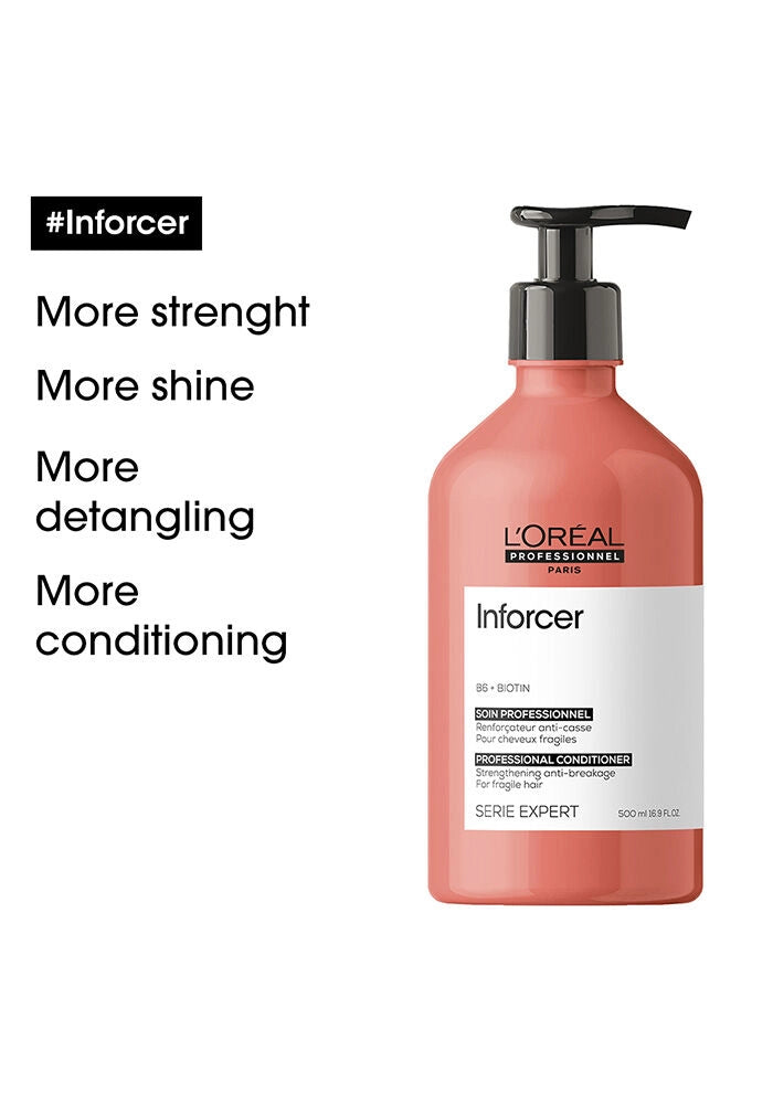 L'oreal Professional Serie Expert B6 + Biotin Inforcer Conditioner image of product benefits