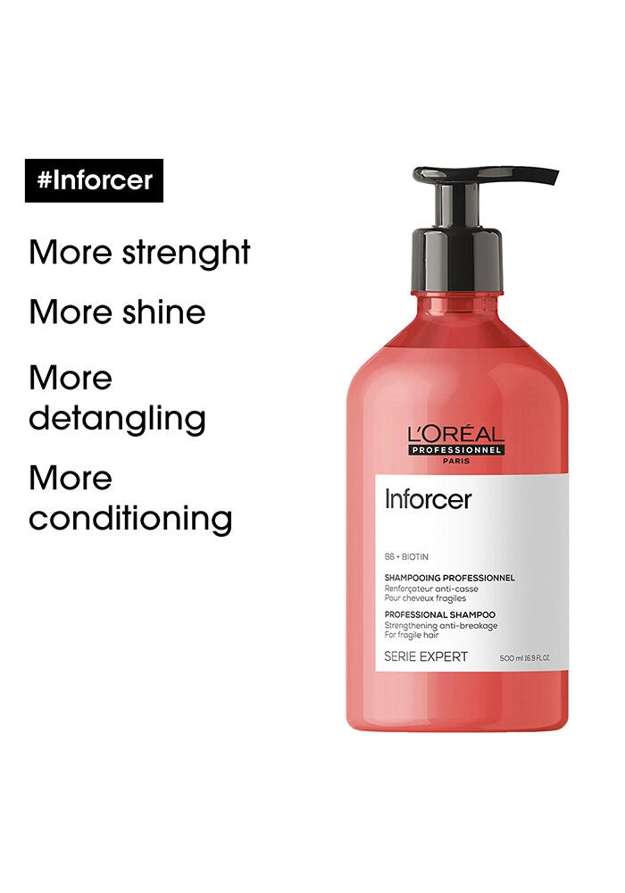 L'oreal Professional Serie Expert B6 + Biotin Inforcer Shampoo image of product benefits