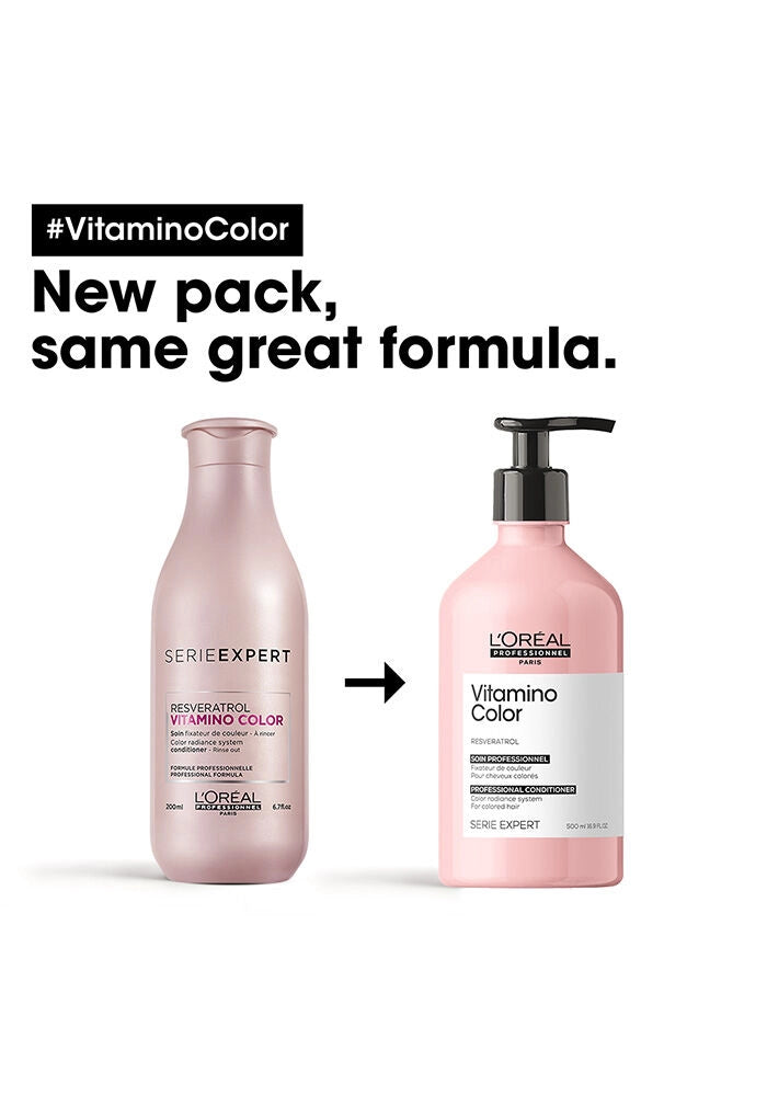 L'oreal Professional Serie Expert Resveratrol Vitamino Color Conditioner image of packaging update