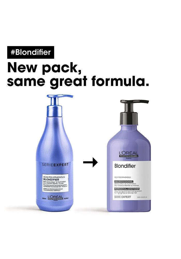 L'oreal Professional Serie Expert Acai Polyphenols Blondifier Conditioner new packaging image