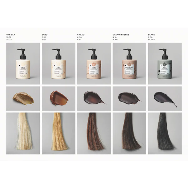 Maria Nila Colour Refresh Cacao Intense image of brown color swatch collection