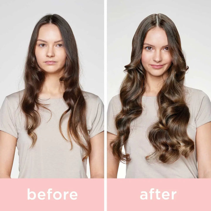 Milk Shake Cold Brunette Blue Toning Shampoo model before and after use