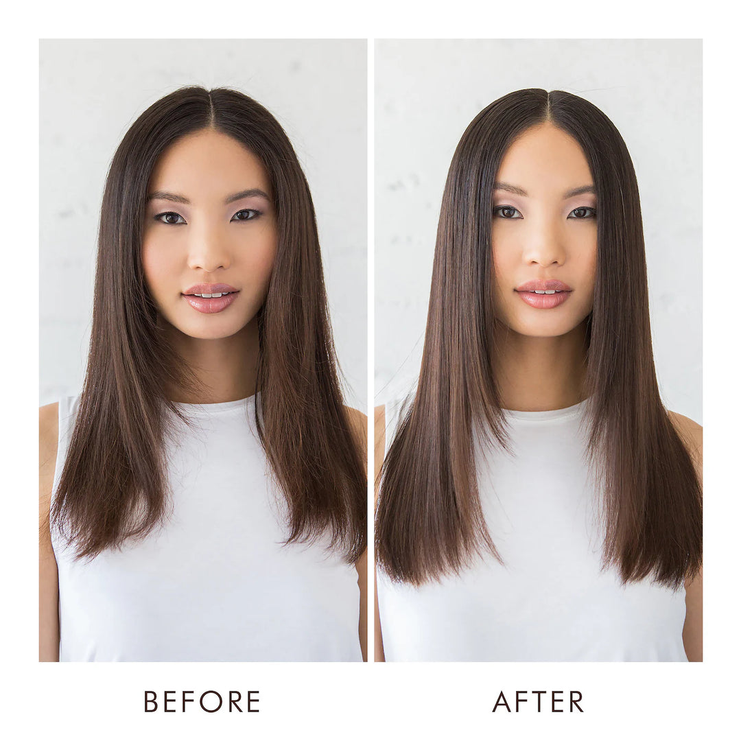 Moroccanoil All In One Leave-In Conditioner image of model before and after