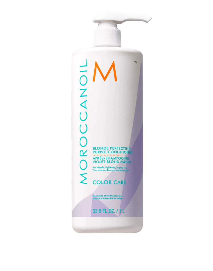 Moroccanoil bottle on a beige background