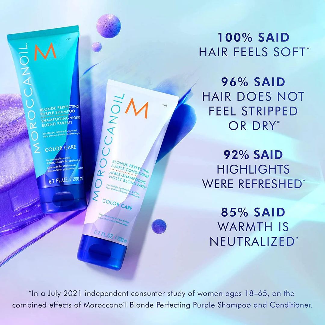 Moroccanoil Blonde Perfecting Shampoo and Conditioner image of user reviews