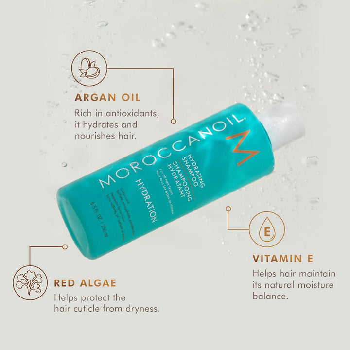 Moroccanoil Hydrating Shampoo image of natural ingredients