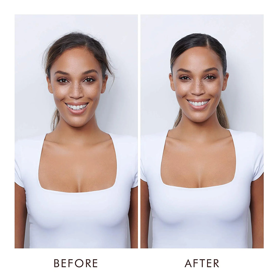 Moroccanoil Top 5 Styling Value Kit model before and after use