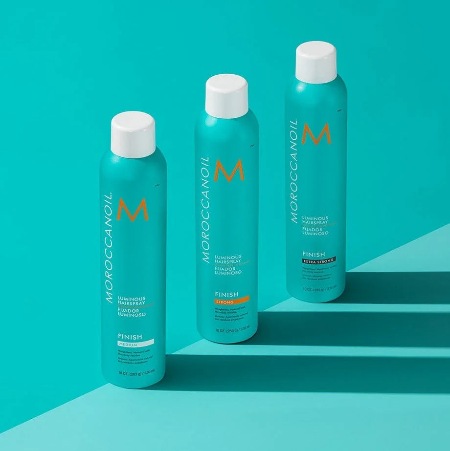 Moroccanoil Luminous Hairspray Extra Strong image of hairspray collection