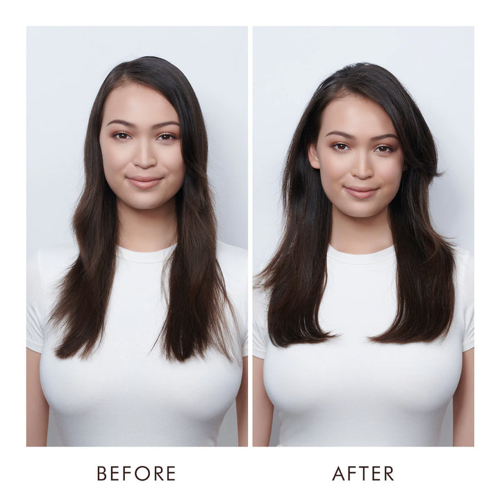 Moroccanoil Top 5 Styling Value Kit model before and after use