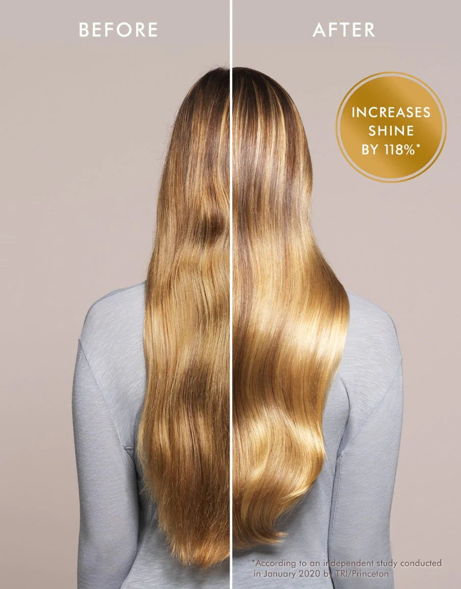 Moroccanoil Moroccanoil Treatment Hair Oil Light image of model before and after