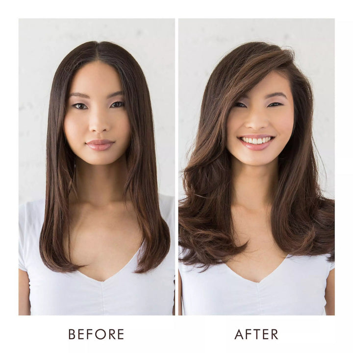 Moroccanoil Volumizing Mist image of model before and after