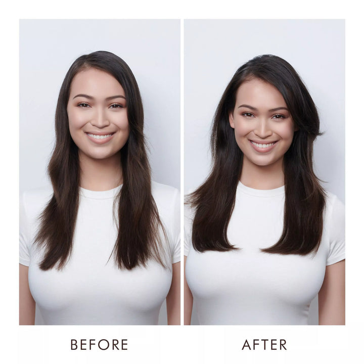 Moroccanoil Volumizing Mousse image of before and after model