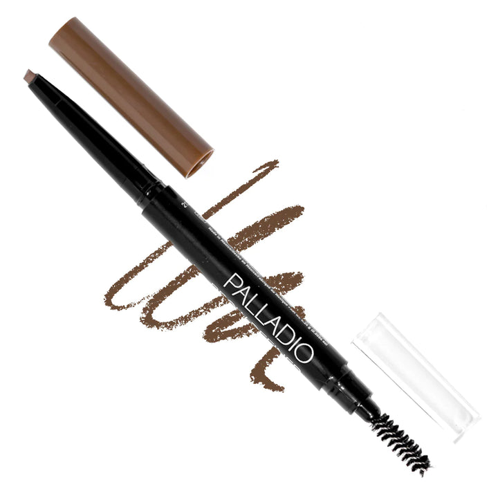 Palladio Brow Definer Retractable Eyebrow Pencil Medium Brown