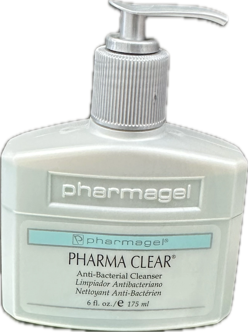 Pharmagel Pharma Clear Antibacterial Cleanser image of 6 oz bottle