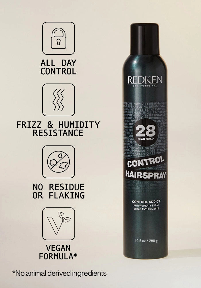 Redken Control Addict 28 Extra High-Hold Hairspray product benefits