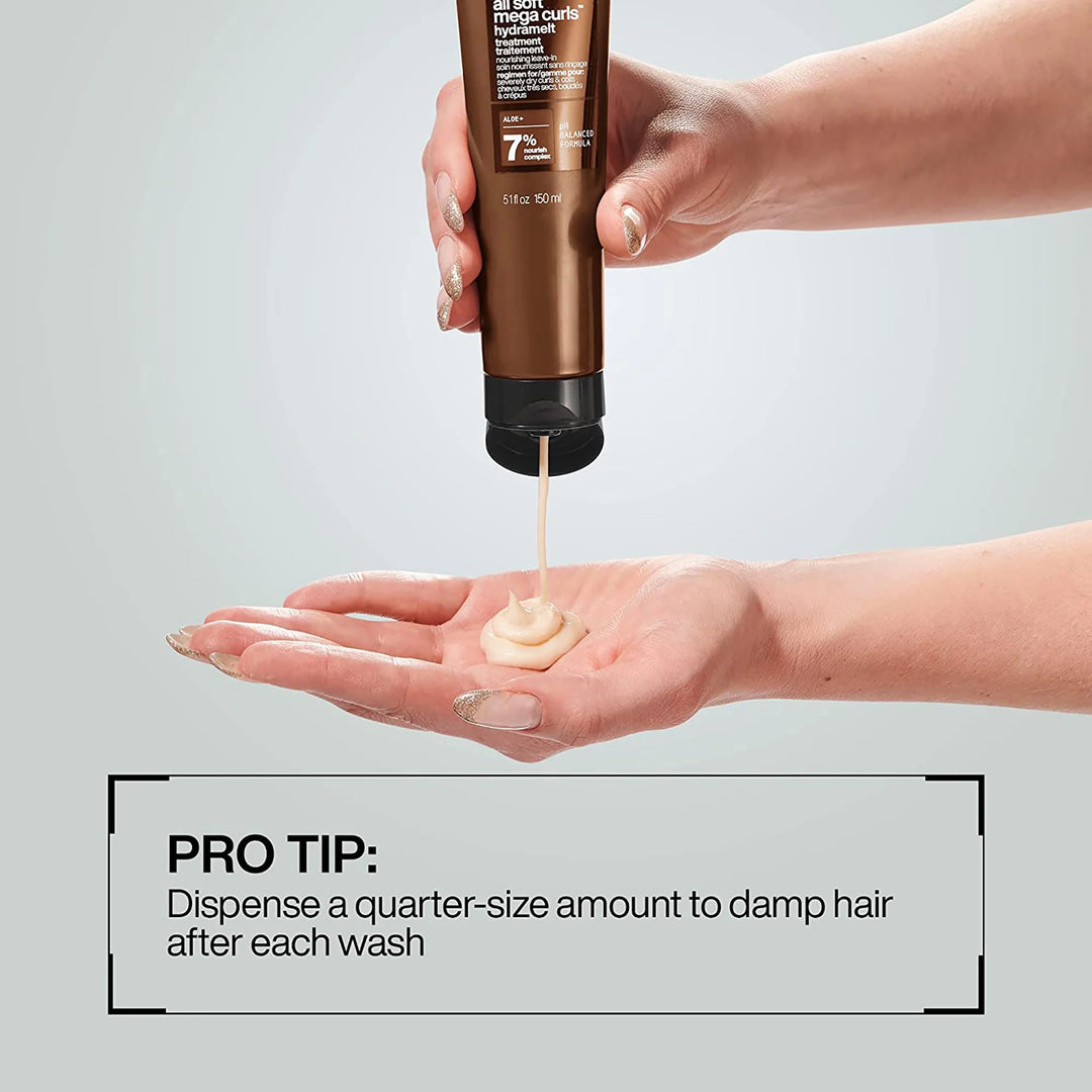 Redken All Soft Mega Curls Leave In Conditioner 5.1 oz dispense instructions