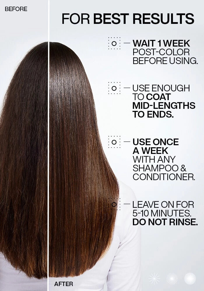 Redken Acidic Color Gloss Activated Glass Gloss Treatment image of instructions for best results