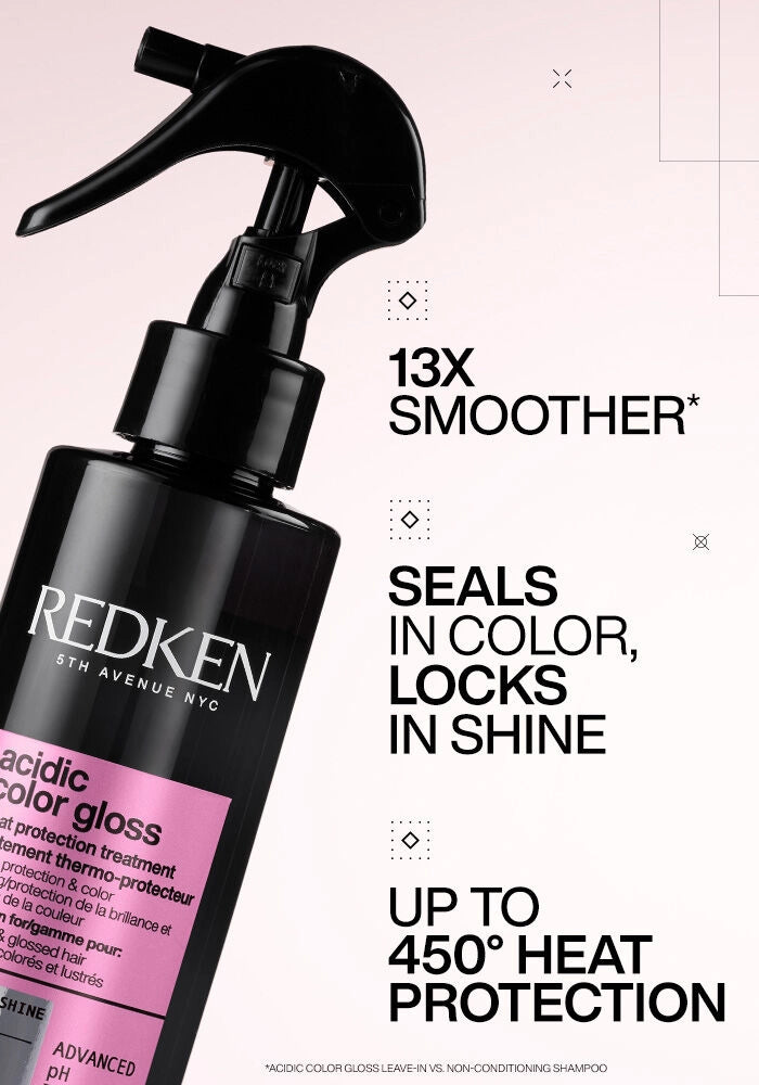 Redken Acidic Color Heat Protection Leave In Treatment image of product benefits