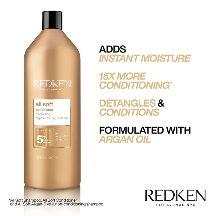 Redken All Soft Shampoo and Conditioner Duo Deal product benefits