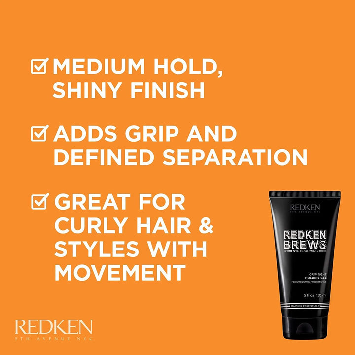 Redken Brews Grip Tight Holding Gel 5 oz product features