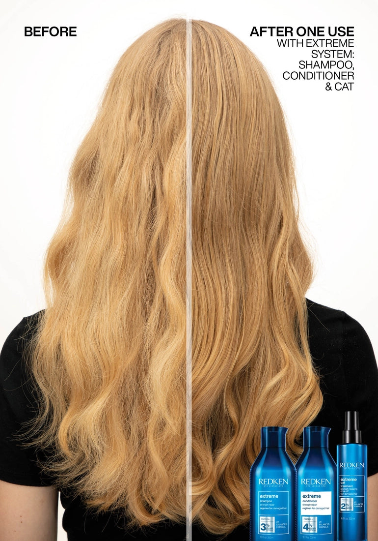 Redken Extreme CAT Treatment model before and after