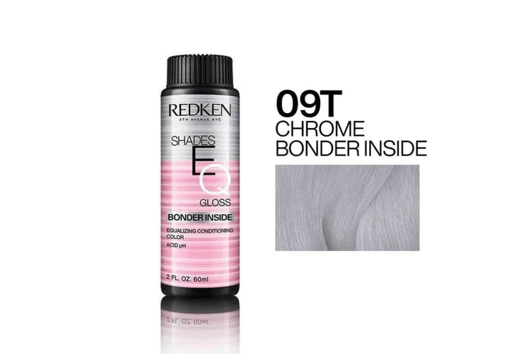 Redken Shades EQ Bonder Inside Demi-Permanent Color Gloss image of color chart 09T chrome