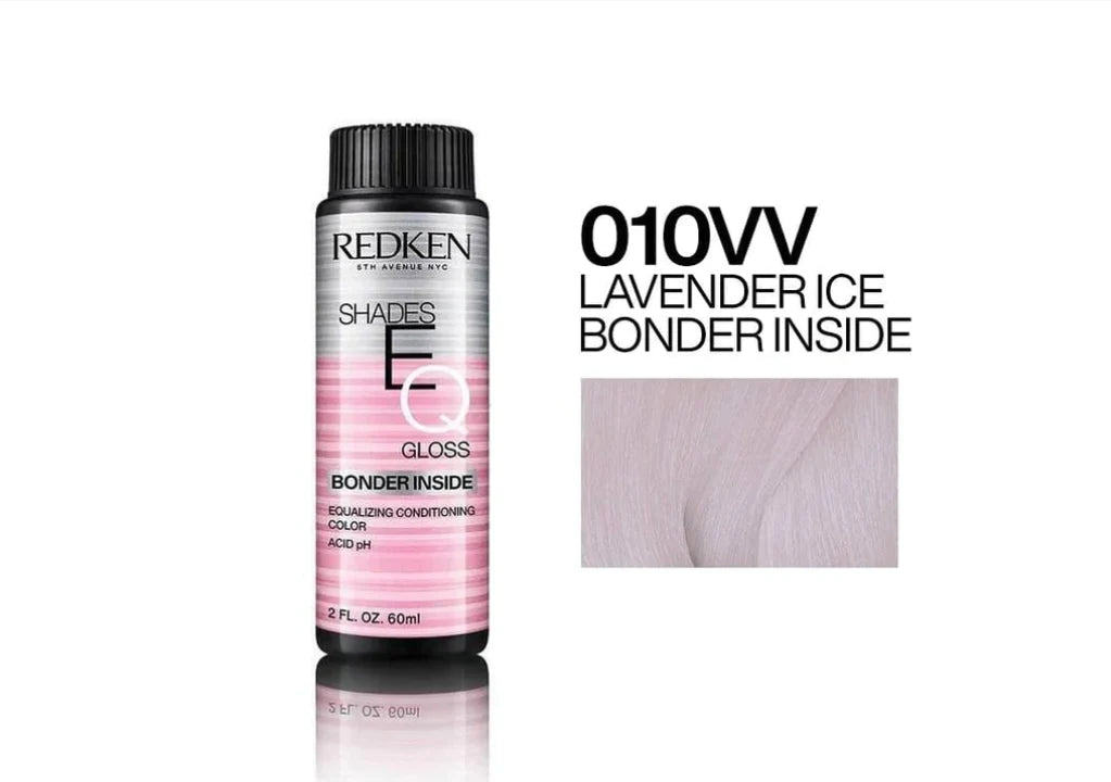 Redken Shades EQ Bonder Inside Demi-Permanent Color Gloss image of color swatch 010vv lavender ice